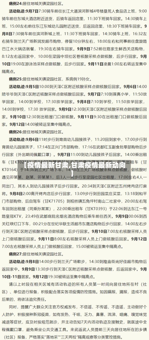 【疫情最新甘肃,甘肃疫情最新动向】-第2张图片