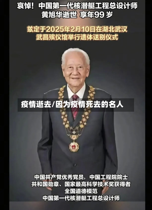 疫情逝去/因为疫情死去的名人-第1张图片