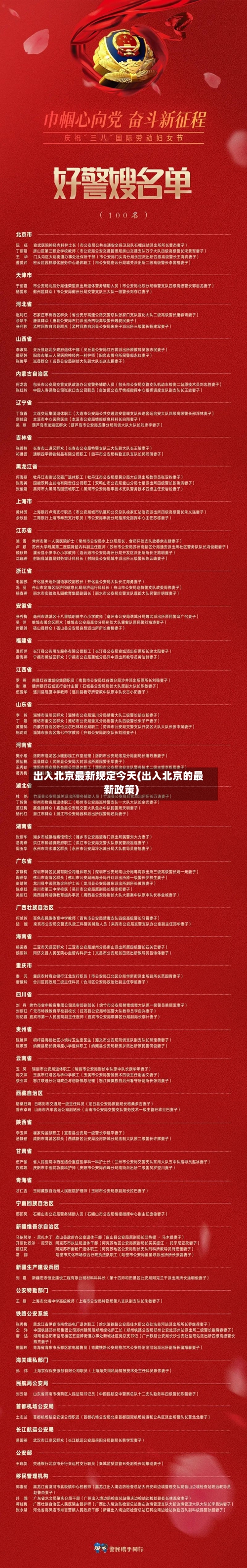 出入北京最新规定今天(出入北京的最新政策)-第1张图片