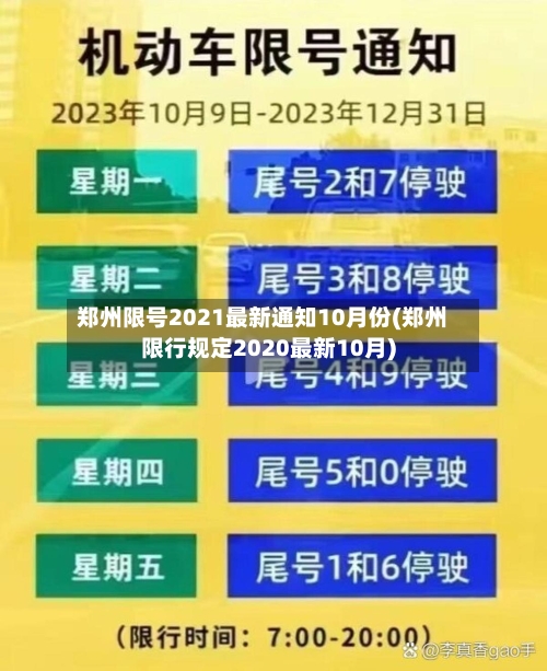 郑州限号2021最新通知10月份(郑州限行规定2020最新10月)-第1张图片
