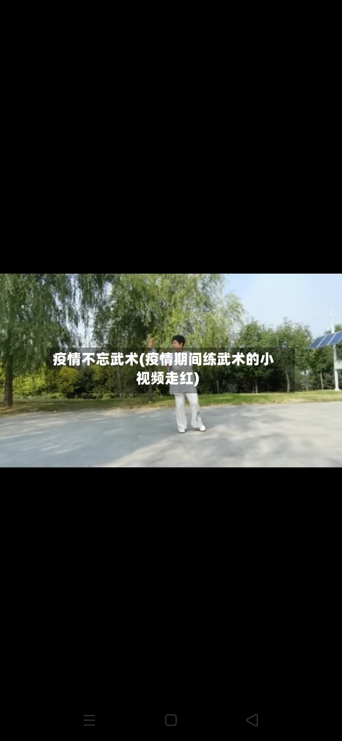 疫情不忘武术(疫情期间练武术的小视频走红)-第2张图片