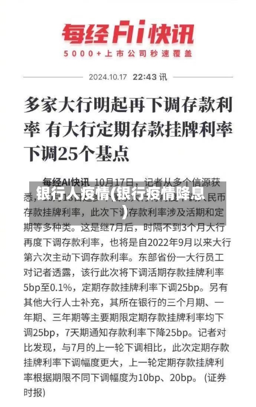 银行人疫情(银行疫情降息)-第1张图片