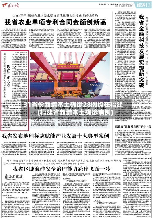 31省份新增本土确诊28例均在福建(福建省新增本土确诊病例)-第1张图片