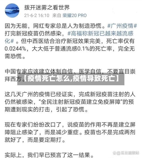 【疫情死亡怎么,疫情导致死亡】-第2张图片