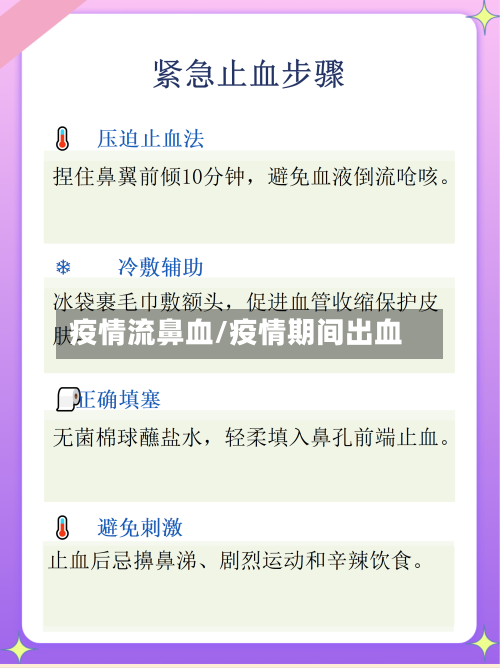 疫情流鼻血/疫情期间出血-第2张图片