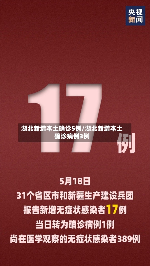 湖北新增本土确诊5例/湖北新增本土确诊病例3例-第1张图片
