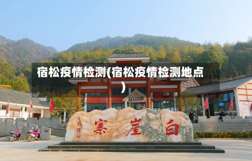 宿松疫情检测(宿松疫情检测地点)-第2张图片